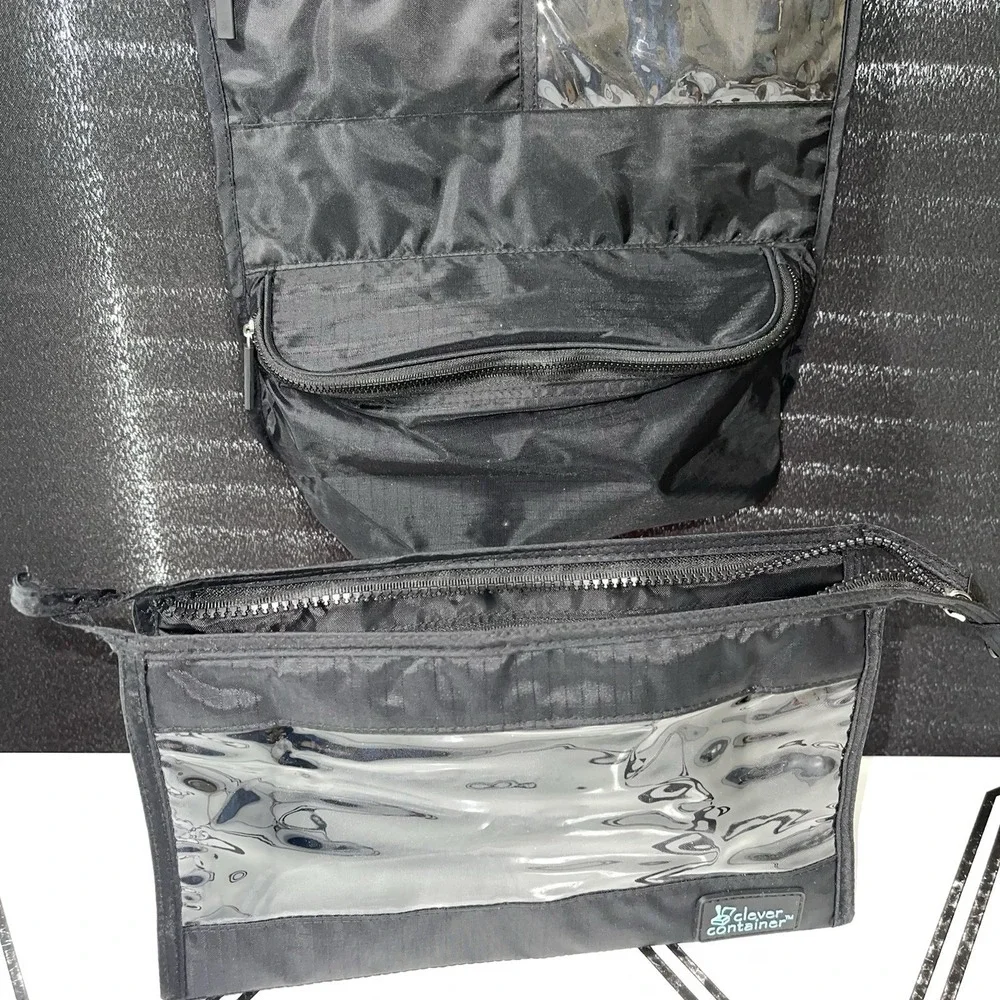 Makeup Travel Toiletries 2-Piece Bag Dorm Bathroom Organization Storage